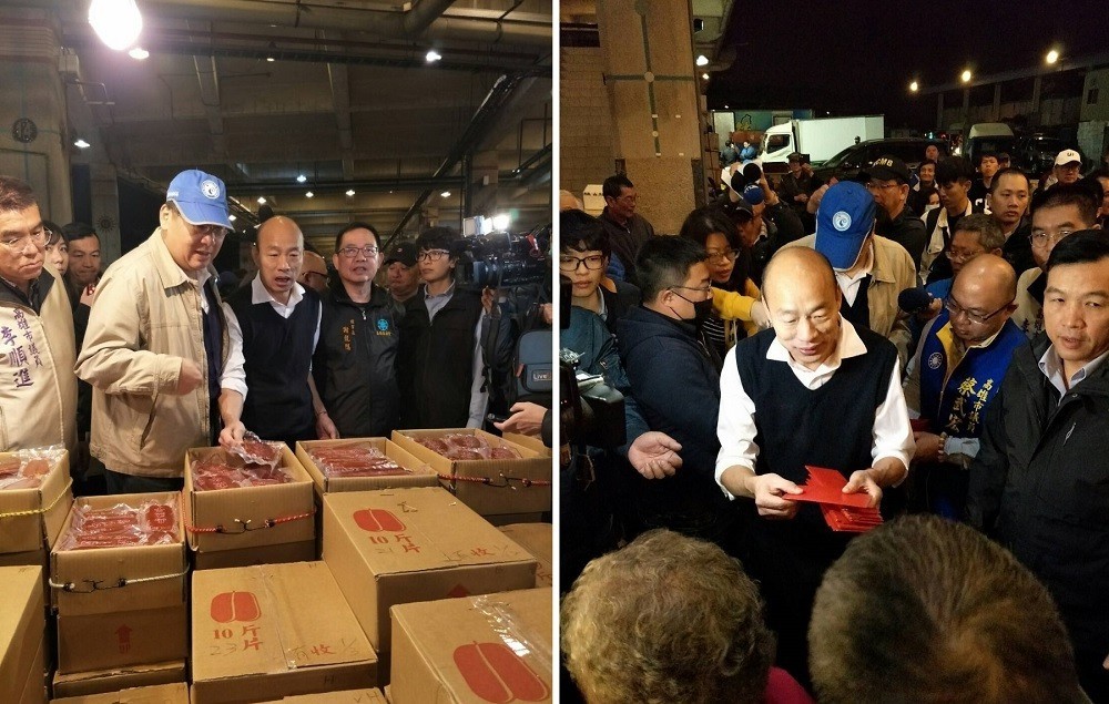 韓國瑜清晨走訪前鎮魚市場 關心春節魚貨供銷情形/台銘新聞網